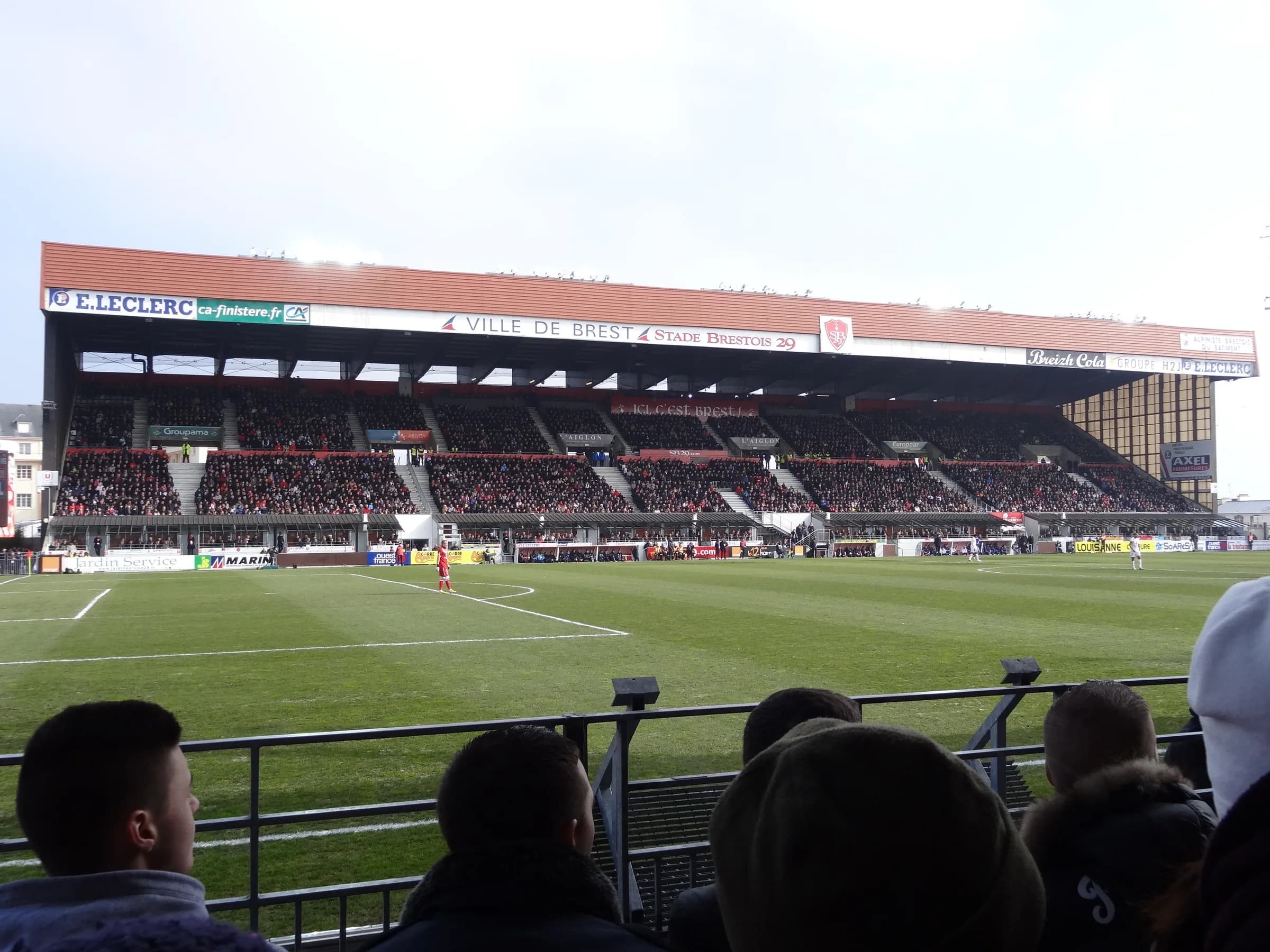 Match entre le Stade brestois 29 et l’Olympique lyonnais à Francis-Le Blé.