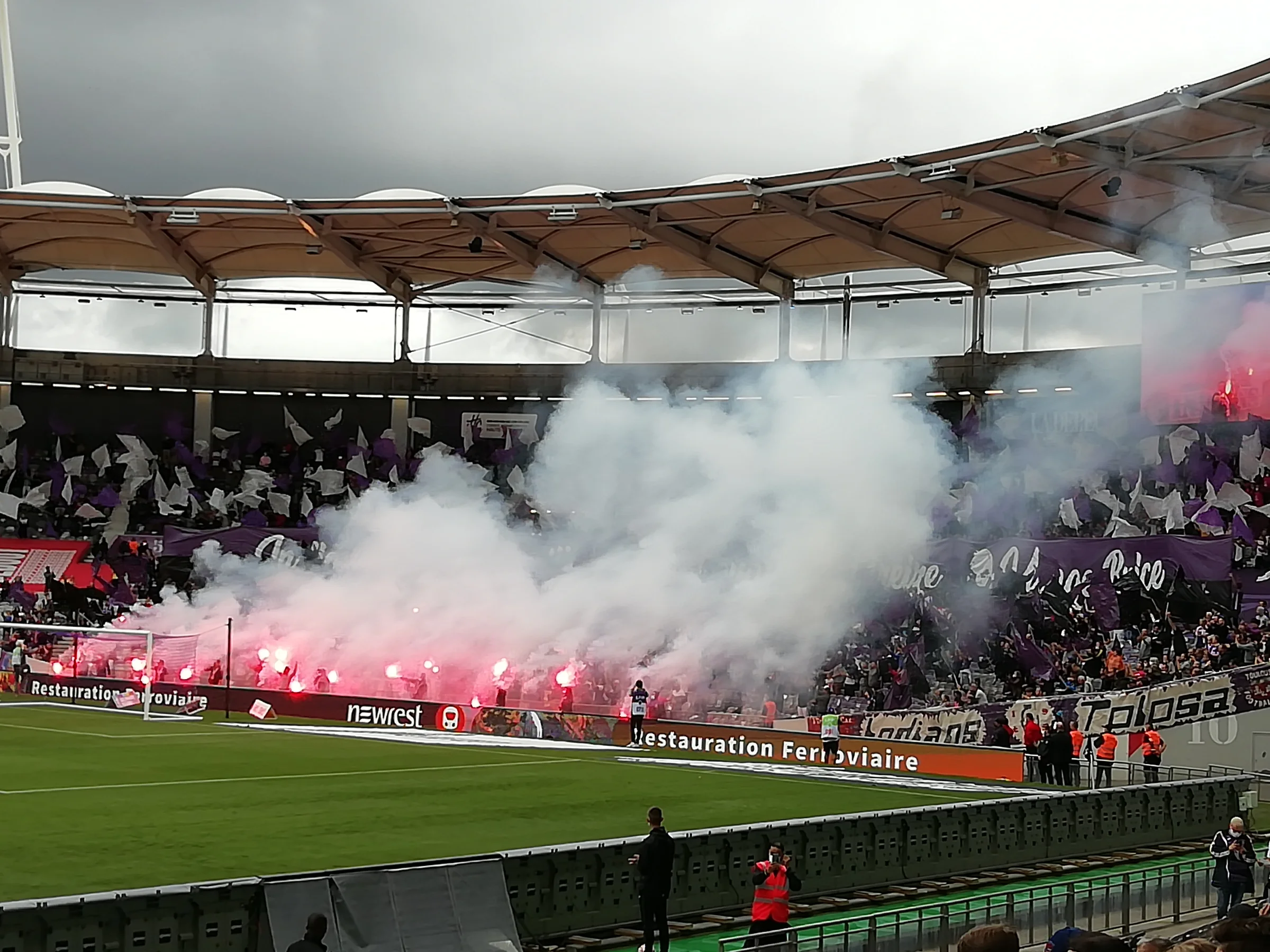 Animation du virage Brice Taton avant Toulouse–Grenoble.